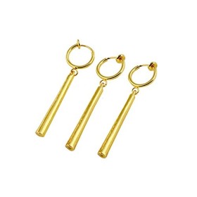 XHBTS Boucles doreilles One Piece Zoro - Boucles doreilles en or à clip sur Anime Cosplay pour les amoureux de lAnime cli