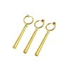 XHBTS Boucles doreilles One Piece Zoro - Boucles doreilles en or à clip sur Anime Cosplay pour les amoureux de lAnime cli