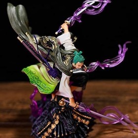 Anime One Piece Figurine Roronoa Zoro Figure Trois Couteaux Big Thousand World Collection de Figurine Land of Wano Country Mo