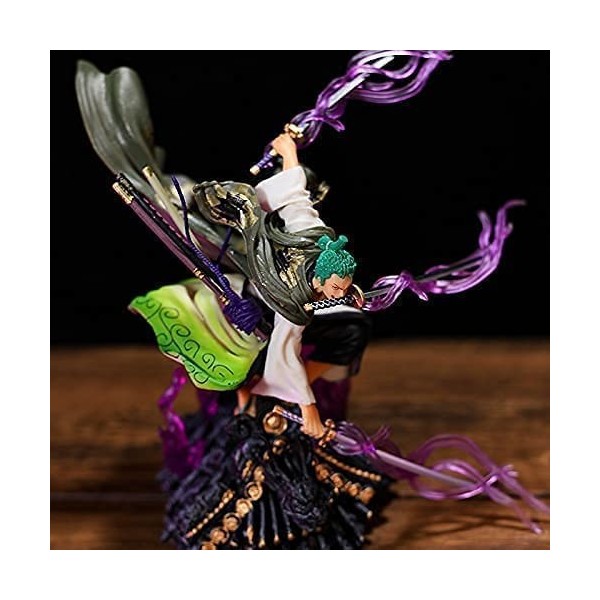 Anime One Piece Figurine Roronoa Zoro Figure Trois Couteaux Big Thousand World Collection de Figurine Land of Wano Country Mo
