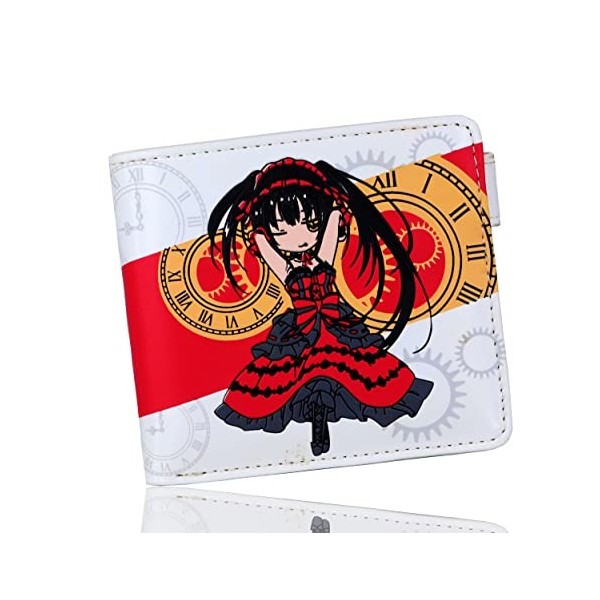 Roffatide Anime One Piece Roronoa Zoro Wallets for Boys Bi-Fold Short Faux Leather Wallet Travel Slim Wallet with Zip Coin Po