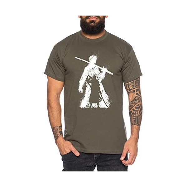 Zoro Bruch One Manga T-Shirt Luffy pour Homme Anime Piece, Farbe2:Noir, Größe2:Small