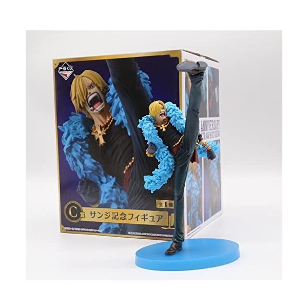 REOZIGN Figurines One Piece, Luffy Zoro Nami Sanji Tony Chopper Usopp Franky Brook Figurines Statue 20e Anniversaire One Piec