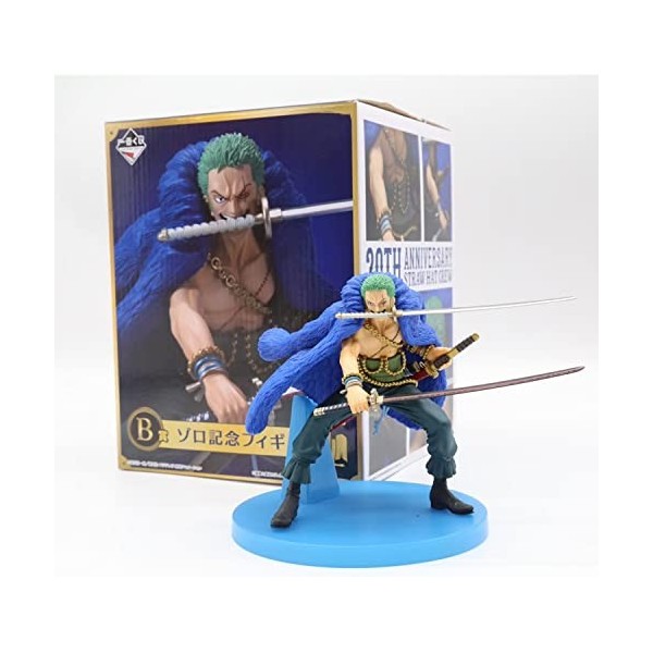 REOZIGN Figurines One Piece, Luffy Zoro Nami Sanji Tony Chopper Usopp Franky Brook Figurines Statue 20e Anniversaire One Piec