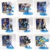 ENFILY Figurine One Piece Luffy Zoro Nami Sanji Tony Chopper Usopp Franky Brook Statue 20e anniversaire One Piece Anime Bleu 