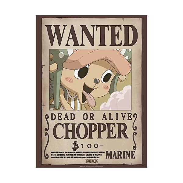 ABYSTYLE ONE PIECE Poster Wanted Chopper 52x38cm 
