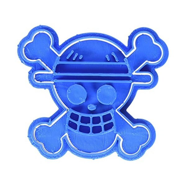 Cuticuter One Piece Coupe-biscuits, Plastique, Bleu, 8 x 7 x 1,5 cm