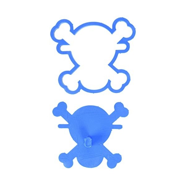 Cuticuter One Piece Coupe-biscuits, Plastique, Bleu, 8 x 7 x 1,5 cm