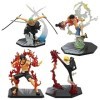 WANSHI One Piece Luffy Sanji Zoro Ace Anime Figure, 16cm-Combat Flame Figure Décoration Ornements de Collection Jouets Animat