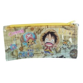 One Piece Manga Trousse à crayons avec fermeture éclair Jaune, jaune, Trousse