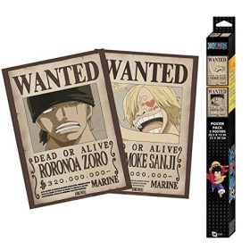 GB Eye - ONE PIECE Set 2 Chibi Posters Wanted Zoro & Sanji 52 x 38 cm 