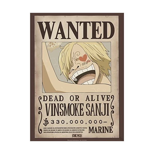 GB Eye - ONE PIECE Set 2 Chibi Posters Wanted Zoro & Sanji 52 x 38 cm 