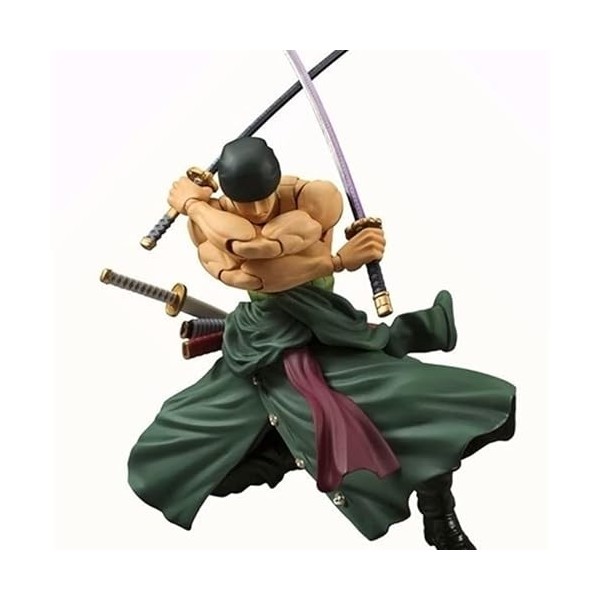 tshy Anime One Piece Roronoa Zoro Figure Three Thousand World Action Version PVC New World Mobile Assemblé Figurine Décoratio