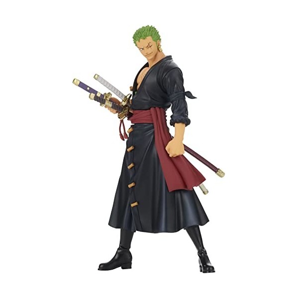 Banpresto One Piece - Wano Kuni Zoro - Figurine DXF Grandline 17cm Vol.13
