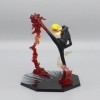 One Piece Luffy Sanji Zoro Ace Anime Figure, 16cm-Combat Flame Figure Décoration Ornements de Collection Jouets Animations Mo
