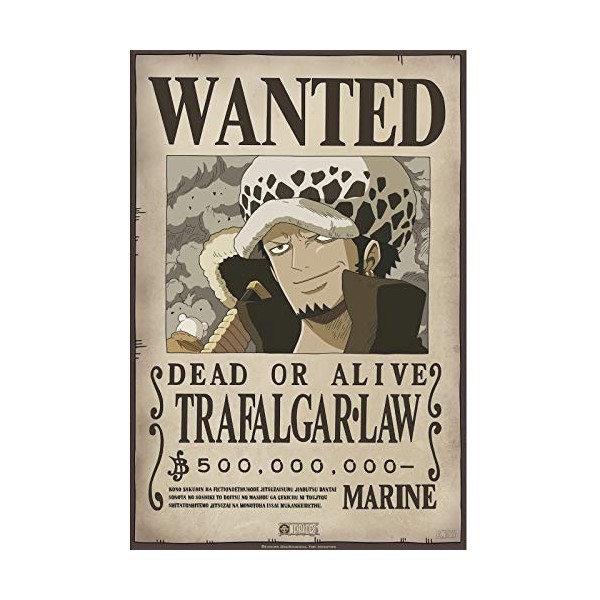 ABYSTYLE - One Piece - Poster Chibi 52x35 - Wanted Trafalgar Law
